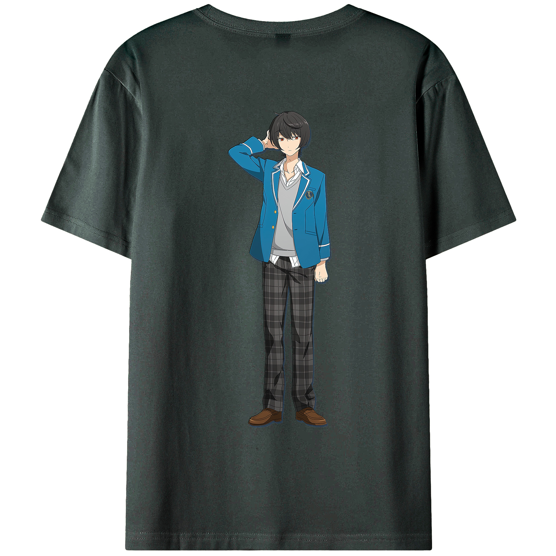 （画像用） あんさんぶるスターズ! Ensemble Stars 綿100％ メンズ半袖Tシャツ（バックプリント） 通気性